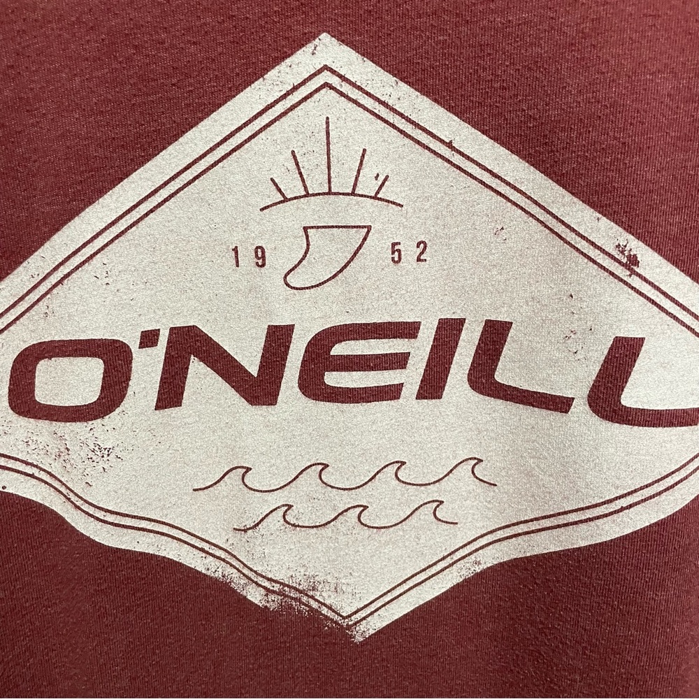 O'Neill Burgundy Short Sleeve Tee Classic Fit Men’s Large - Picture 2 of 5